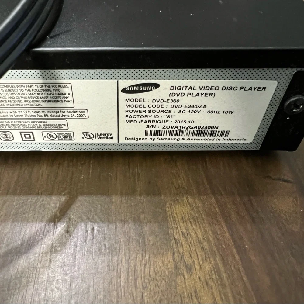 Samsung DVD player
